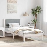  Krevetna konstrukcija s uzglavljem Svijetlo siva 100 x 200 cm | Eponuda.ba