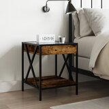  Noćni ormarić s beskonačnim LED boja hrasta 40x40x49 cm | Eponuda.com