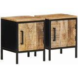  Noćni ormar 2 pcs Smeđa i crna 30 x 30 x 40 cm | shoptok.hr