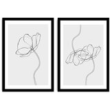 Wallity 2Psctcız-008 Multicolor Decorative Framed MDF Painting (2 Pieces) | Eponuda.ba