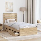 Okvir za krevet s ladicama Sonoma hrast 100 x 200 cm - sonoma hrast 100 x 200 cm | shoptok.hr
