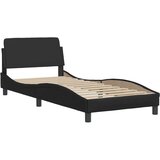  Okvir kreveta s LED svjetlima crni 90 x 190 cm od umjetne kože | shoptok.hr
