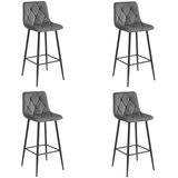NADO stolica - tamno sivi baršun / crne noge x 4 | shoptok.hr