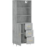  Visoka komoda siva betona 69,5x34x180 cm od konstruiranog drva | shoptok.hr
