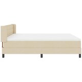  Krevet s opruga kutije s uzglavljem Krema 200 x 180 cm tkanina | shoptok.hr