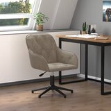 Maison Chic Vrtljiv pisarniški stol - računalniški stol svetlo siv žamet, (21784326) | Shoptok.si