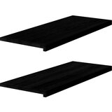  Prozorske klupice 2 kom tamnosmeđe 100x40x2 cm masivne hrast | shoptok.hr