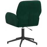  Okretne radne stolice 4 kom. 54 x 55 x 90 cm Tamnozelena Baršun | shoptok.hr