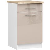 AKORD OLIWIA S50 SZ1 Kabinet + BELA / KAPUCCINO SJAJ Vrh, (21713631) | Shoptok.si
