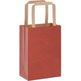  Papirnate vrećice 250 kom s ručkama crvene 15x8x21 cm | shoptok.hr