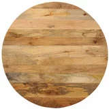 Stolna ploča Ø 90 x 3 8 cm okrugla od masivnog drva manga
