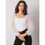 RUE PARIS Blouse-RV-BZ-7339.81P-white