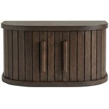 Unique Furniture Viseći/s policama noćni ormarić u dekoru hrasta u tamnoj prirodnoj boji Meta – | shoptok.hr