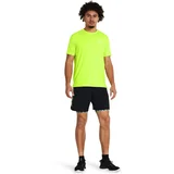 Under Armour UA Tech Woven Wordmark Shorts, Black/High Vis Yellow - L, (21382272)