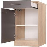 RESPEKTA Kuhinjska Spodnja Omarica Merle, Barva Hrasta, Siva | Shoptok.si