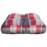  Jastuk za palete crveni karirani 60 x 40 x 12 cm od tkanine | shoptok.hr