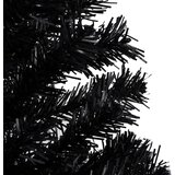  Umjetno osvijetljeno božićno drvce sa stalkom crno 240 cm PVC | shoptok.hr