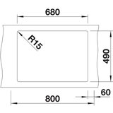 Blanco PLEON 8 CRNA 700x510/220 mm | ePonuda.com