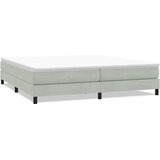 Box Spring krevet bez madracem svijetlo sivi 200x210 cm baršun | Eponuda.com