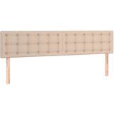  Box spring postelja z vzmetnico kapučino 200x200 cm um. usnje, (20900235) | Shoptok.si