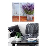 Wallity MDF11576 multicolor decorative mdf painting (3 pieces) Cene