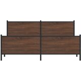  Metalni okvir kreveta bez madraca smeđa boja hrasta 180x200 cm | shoptok.hr