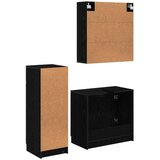  Set namještaja za kupaonicu 3 pcs Crni hrast Konstruirano drvo | shoptok.hr