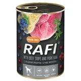 Rafi mokra pasja hrana,goveji želodci s šunko, 12X800 g