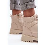 EVENTO PE1 Women's Zipper Fleece-Lined Boots Beige Gremiva | Eponuda.ba