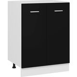 The Living Store Spodnja omarica črna 60x46x81,5 cm iverna plošča - Spodnja Omarica, (21431982) Cene