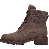 Tamaris Gležnarji z vezalkami mokka | Shoptok.si