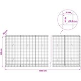  Gabion s žicom debljine 3,5 mm i mrežom 10x10 cm 1050x30x100 cm | shoptok.hr