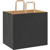  Papirnate vrećice 50 kom s ručkama crne 32x22x28 cm | shoptok.hr