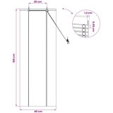 Rolo zavjesa Prirodna i smeđa 40 x 160 cm Bambus | shoptok.hr