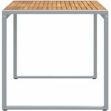  Stol za vrt Siva 140 x 80 x 75 cm Čvrsto drvo akacije | Eponuda.ba