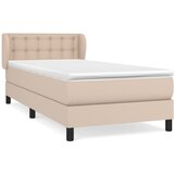 Krevet s oprugama i madrac cappuccino 90x200 cm od umjetne kože | Eponuda.ba