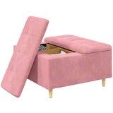  Stolica s dugmadi s jastukom Ružičasta 80 x 80 x 45 cm Baršun | shoptok.hr