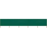  Vjetrobran s 5 panela od tkanine 600 x 120 cm zeleni | shoptok.hr