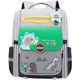 Školski ruksak s dinosaurima na prsima sivozeleni 21L 39cm | shoptok.hr