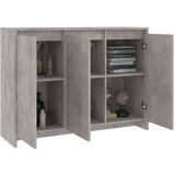 vidaXL Komoda siva boja betona 102 x 33 x 75 cm od iverice | shoptok.hr