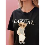 DStreet T-shirt damski z misiem MISTREET czarny | shoptok.hr