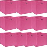  Kutije za pohranu 10 kom ružičaste 32 x 32 x 32 cm od tkanine | Eponuda.com