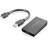 Lenovo 4X90J31021 USB 3.2 gen. 1 (USB 3.0) adapter [1x USB 3.2 gen. 1 vtič A (USB 3.0) - 1x ženski konektor DisplayPort] črna, (20429897) | Shoptok.si