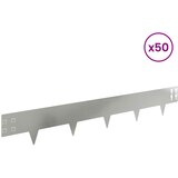  Ograda oko Travnjaka 50 kom. 100 x 15 cm Čelik Srebrna | shoptok.hr