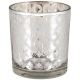  Božićni ukras-staklene čaše za svijeće RETRO srebrno/zlatno 7,3 x 8 cm | shoptok.hr
