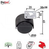 Dabel točkić rotirajući T4101 Crna fi50x65/38&#215;38/25x25mm OPD 3398061 | ePonuda.com