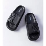 Women's black sandals with thick sole and adjustable upper Fabrice | Shoptok.si