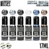 Green Stuff World Metallic Paints Set - Silver | Set Akrilnih Boja x6 | Eponuda.com