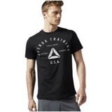 Reebok Majice s kratkimi rokavi Stamp Črna Cene