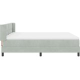 Krevet s opruga kutije Svijetlo siva 200 x 180 cm Baršun | Eponuda.com